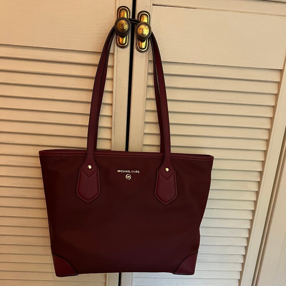 Michael Kors Merlot Nylon Shoulder Bag